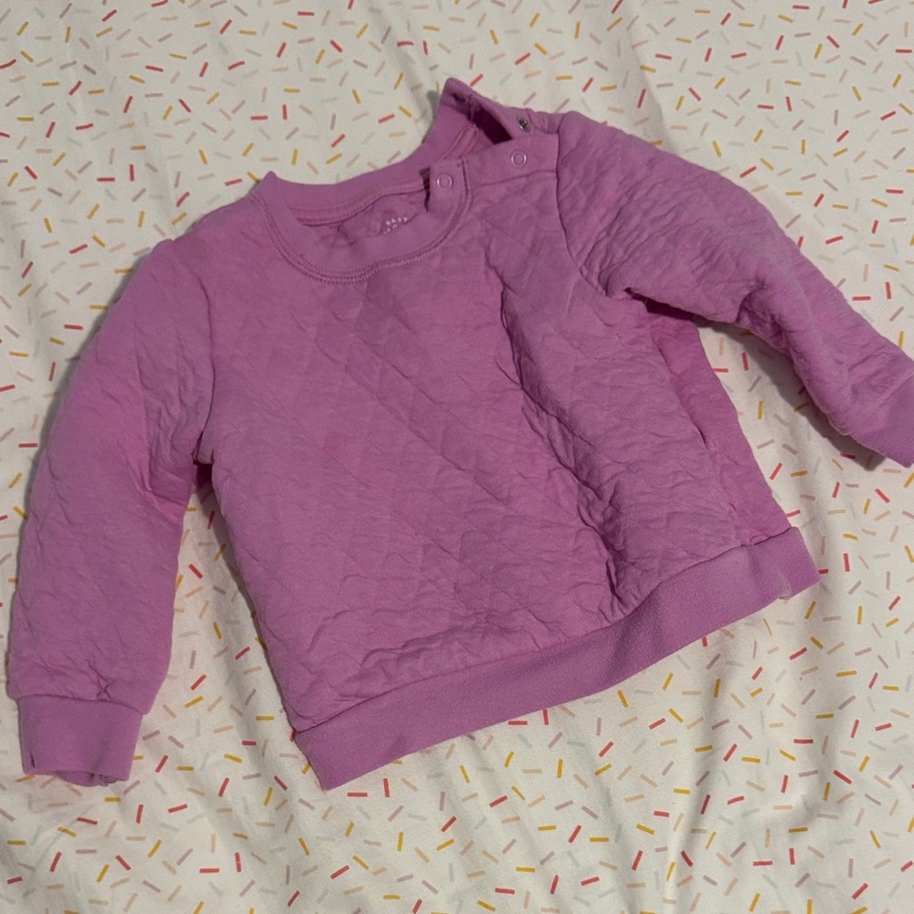 Cat & Jack Pink Quilted Sweatshirt